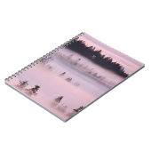 Carnet Couverture de brouillard rose. (Côté gauche)
