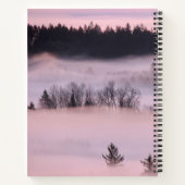 Carnet Couverture de brouillard rose. (Dos)
