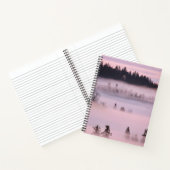 Carnet Couverture de brouillard rose. (Intérieur)