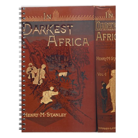 Carnet Couverture de 'en Afrique la plus foncée : ou la (Devant)
