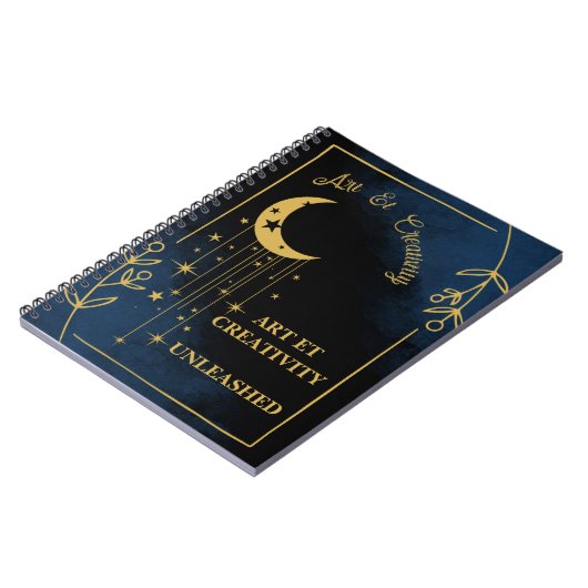 Carnet Couverture de la "créativité spirale céleste" (Côté gauche)