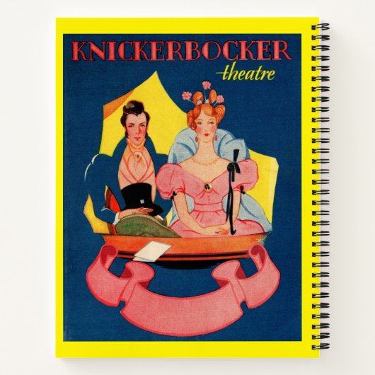 Carnet Couverture de la feuille de théâtre Knickerbocker  (Dos)