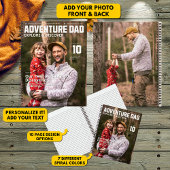 Carnet Couverture de Magazine Adventure Dad - Ajoutez vot
