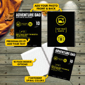 Carnet Couverture de Magazine Adventure Dad - Ajoutez vot