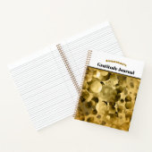 Carnet Couverture de reconnaissance Gold et Black Bokeh (Intérieur)