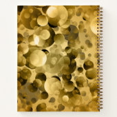 Carnet Couverture de reconnaissance Gold et Black Bokeh (Dos)