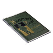 Carnet Couverture des "aventures de Huckleberry Finn" par (Côté Droit)