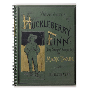 Carnet Couverture des "aventures de Huckleberry Finn" par
