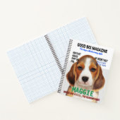 Carnet Couverture du magazine beagle Parody (Intérieur)