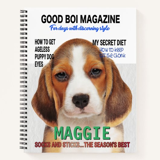 Carnet Couverture du magazine beagle Parody (Devant)