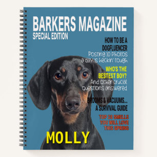 Carnet Couverture du magazine Dachshund Parody