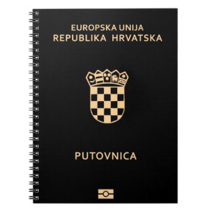 Carnet Couverture du passeport croate