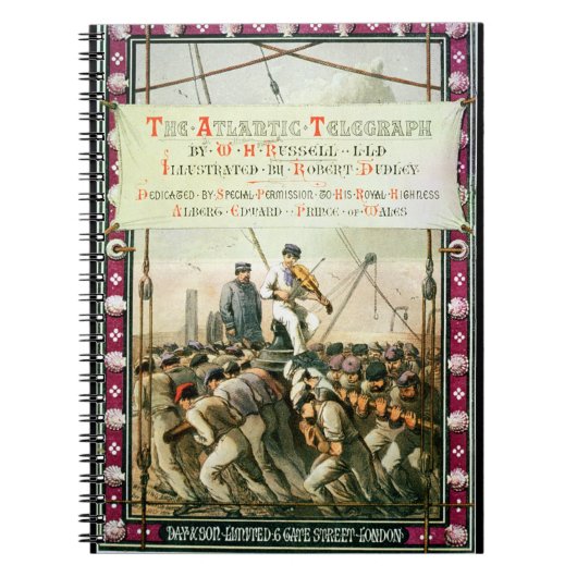 Carnet Couverture "du télégraphe atlantique" par William (Devant)