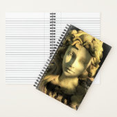 Carnet Couverture dure de la statue du jardin (À l'intérieur)