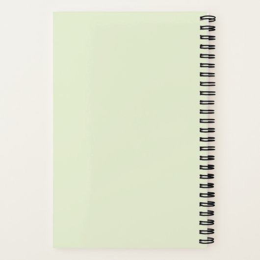 Carnet Couverture dure de la statue du jardin (Verso)