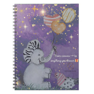 Carnet Couverture "Eleze Elephant & Polka Hen"