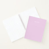 Carnet Couverture minimale de grille pastel "NOTES" - est (Intérieur)