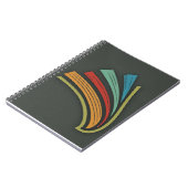 Carnet Couverture noire, bleue, jaune (Côté gauche)