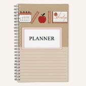 Carnet Couverture pastel minimale (Recto)