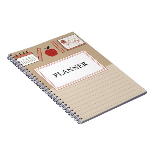 Carnet Couverture pastel minimale (Côté Droit)