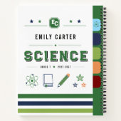 Carnet Couverture personnalisée de l'école de sciences ve (Dos)