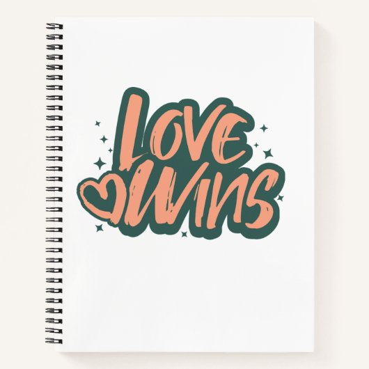 Carnet Couverture polaire Love Wins (Devant)