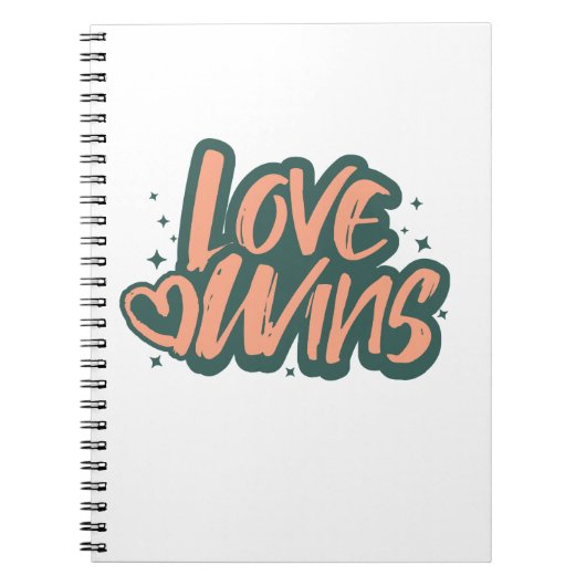 Carnet Couverture Polaire Love Wins (Devant)