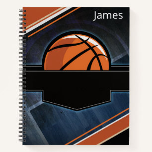 Carnet Couverture pour ordinateur portable de basket-ball
