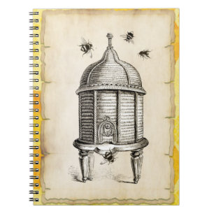 Carnet Couverture vintage de la ruche