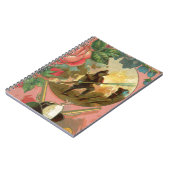 Carnet Couverture vintage des pompiers des années 1880 (Côté gauche)