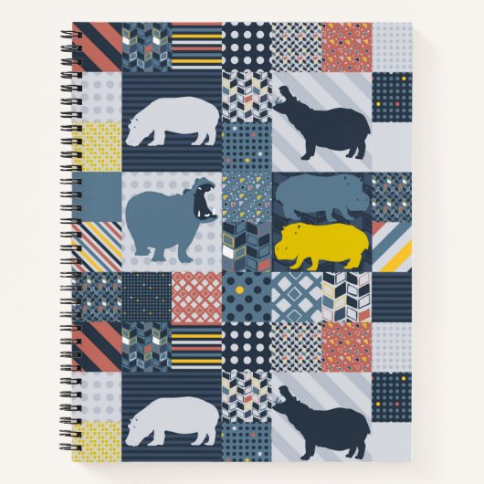 Carnet Couvre-lit Faux Hippopotames (Devant)