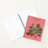 Carnet Couvre rose avec fleurs Regency Romance Lover (Intérieur)