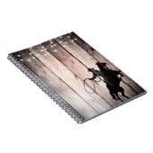 Carnet Cow-boy Rustic Wood Barn Country Wild West (Côté Droit)