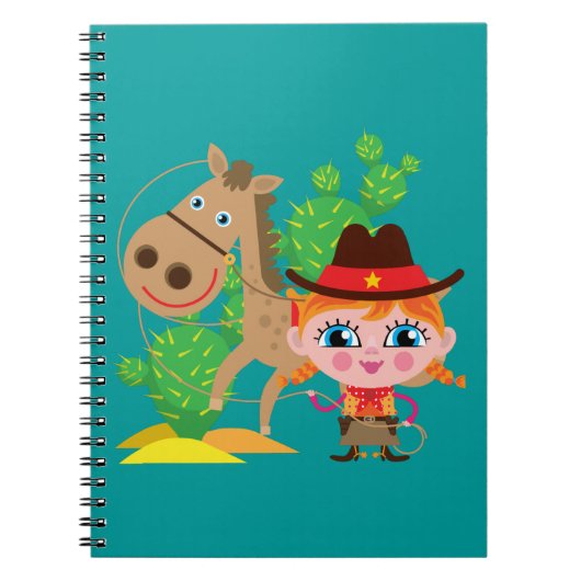 Carnet Cow-girl et cheval (Devant)