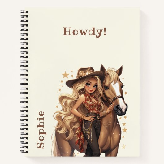 Carnet Cow-girl sauvage (Devant)
