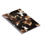 Carnet Cow Print Cowboy Cowgirl Western (Côté Droit)
