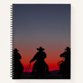 Carnet cowboy au coucher du soleil (Devant)