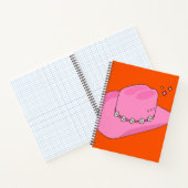 Carnet Cowboy Casquette Orange Et Rose (Intérieur)