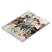 Carnet Cowboy endormi dans le salon de beauté (Côté gauche)