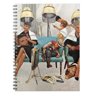 Carnet Cowboy endormi dans le salon de beauté