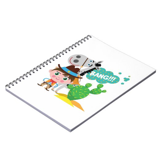 Carnet Cowboy et cheval (Côté gauche)