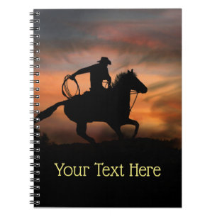 Carnet Cowboy et Horse Racing au soleil