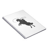 Carnet cowboy lancer lasso équitation élevant cheval (Côté Droit)
