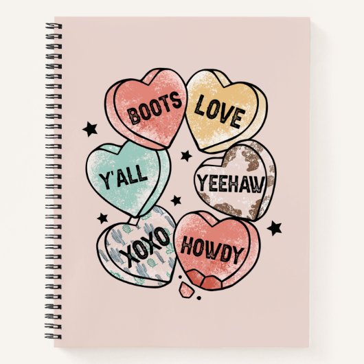 Carnet Cowboy Love - Western Hearts (Devant)
