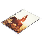 Carnet Cowboy Portrait USA Flag Thème. (Côté gauche)