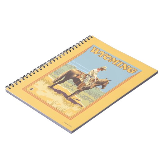 Carnet Cowboy (Vue latérale)Wyoming (Côté gauche)