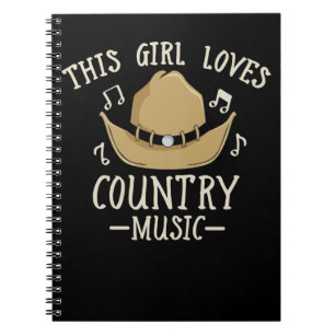 Carnet Cowgirl Female Country Music Lover Western Dancing
