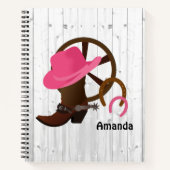 Carnet Cowgirl personnalisée Russe (Devant)