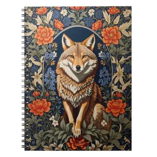Carnet Coyote William Morris inspiré (Devant)