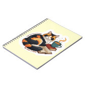 Carnet Cozy Calico Cat Personalized Spiral Notebook (Côté gauche)